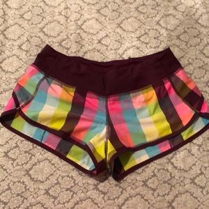 Lululemon plaid shorts
